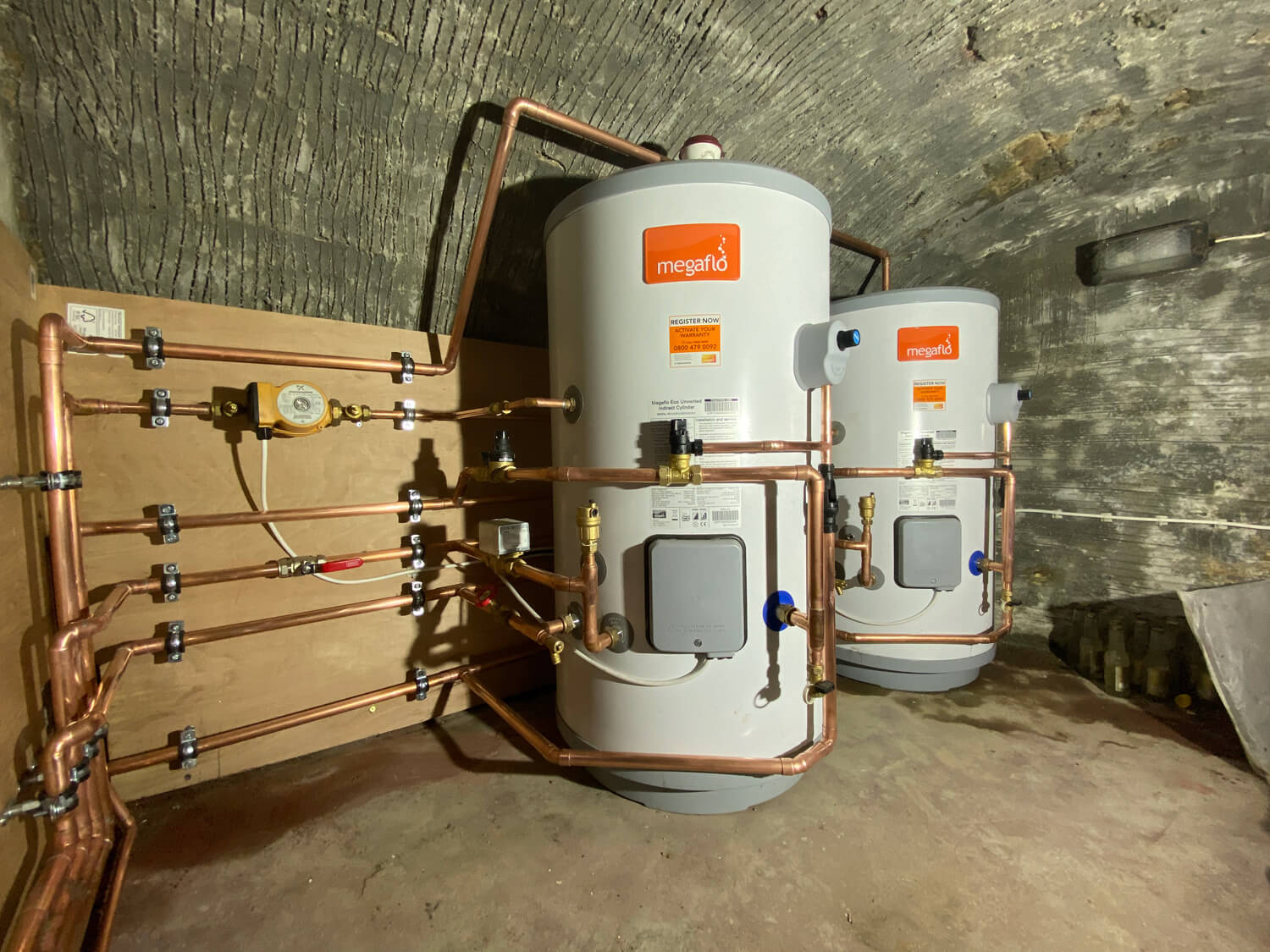 Megaflo boiler installation in Essex